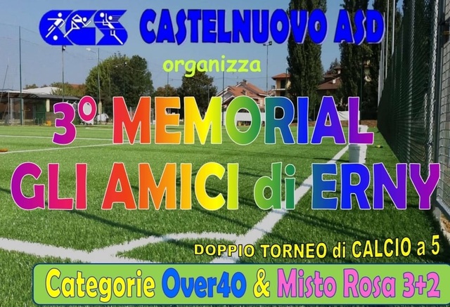 Castelnuovo Don Bosco | 3° Memorial "Gli amici di Erny"